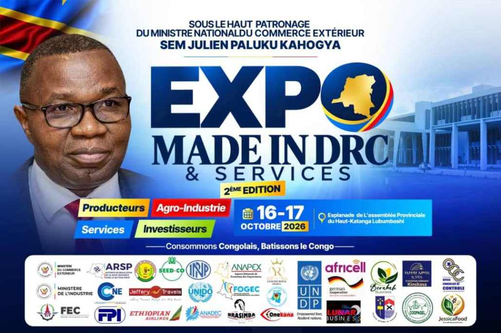 BIENTOT L'EXPO MADE IN DRC ET SERVICS, VEUILLEZ VISITER LA SECTION : "NOS NOUVELLES"